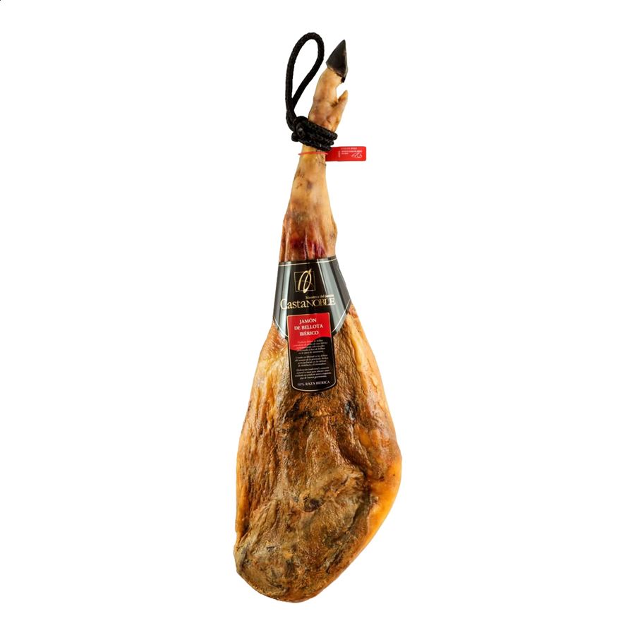 Castanoble - Jamón de bellota ibérico 50% raza ibérica de 7,5 a 8Kg