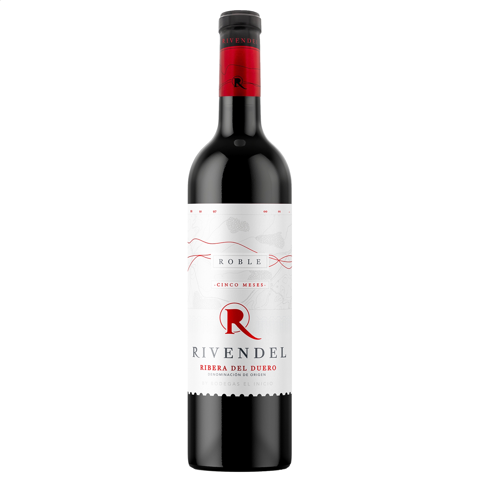 Bodegas El Inicio - Rivendel roble 2022 vino tinto D.O. Ribera del Duero 75cl, 6uds