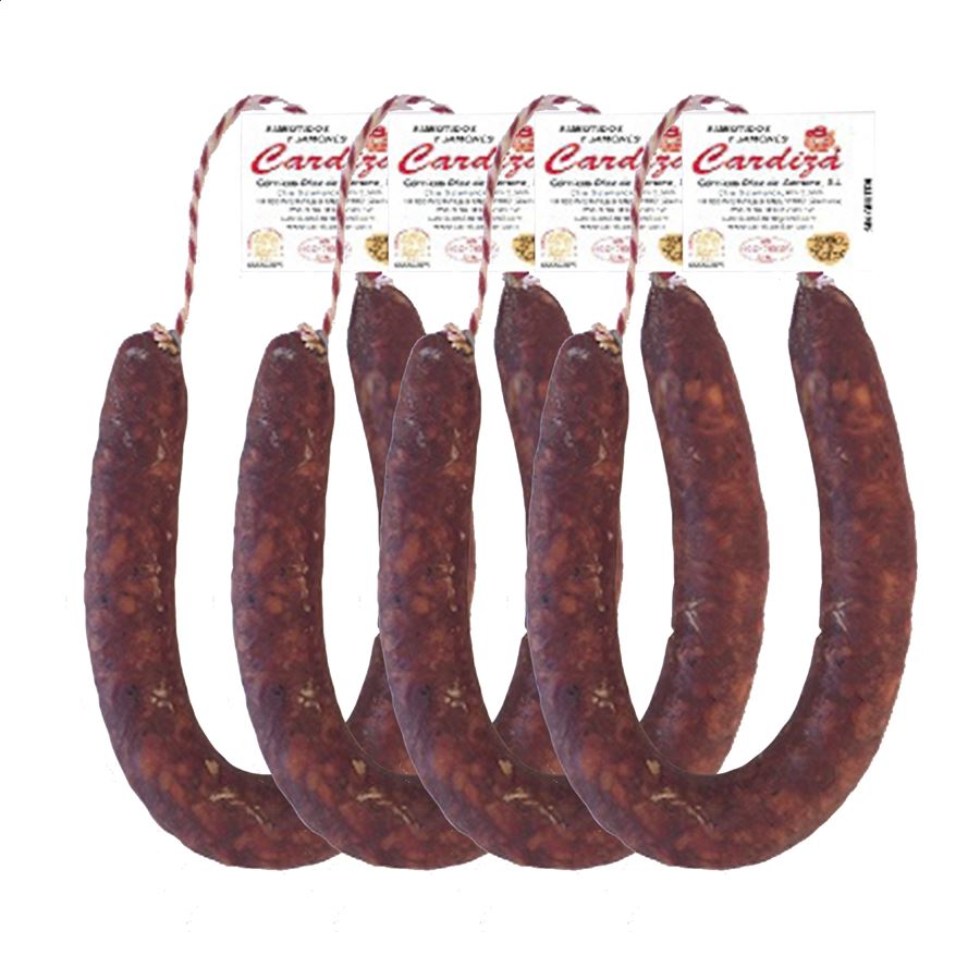 Cardiza - Chorizo extra oreado dulce, fresco 600g aprox, 4uds