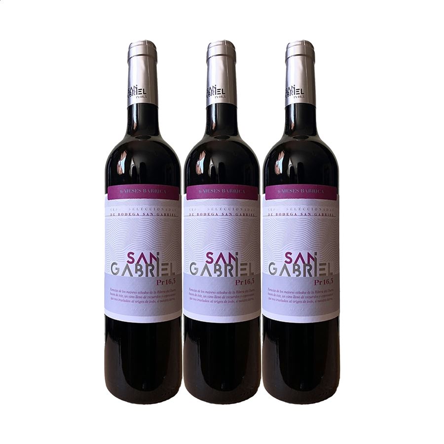 Bodegas San Gabriel - Vino tinto roble D.O. Ribera del Duero 75cl, 3uds