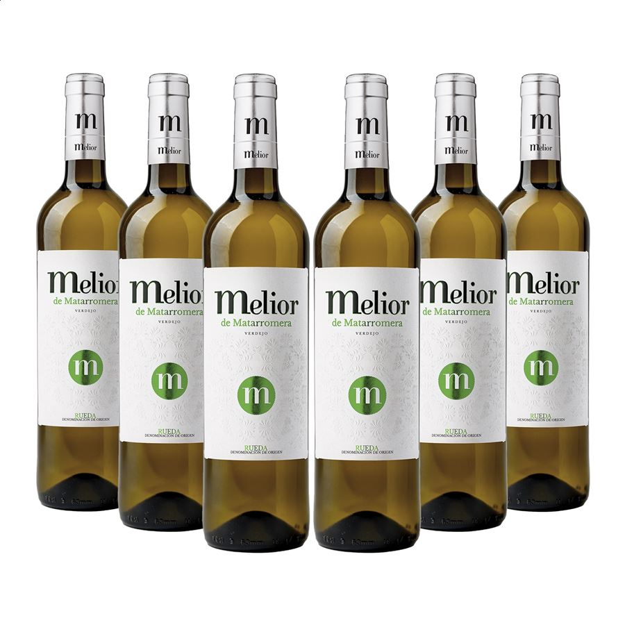 Melior Verdejo - Vino blanco joven D.O. Rueda 75cl, 6uds