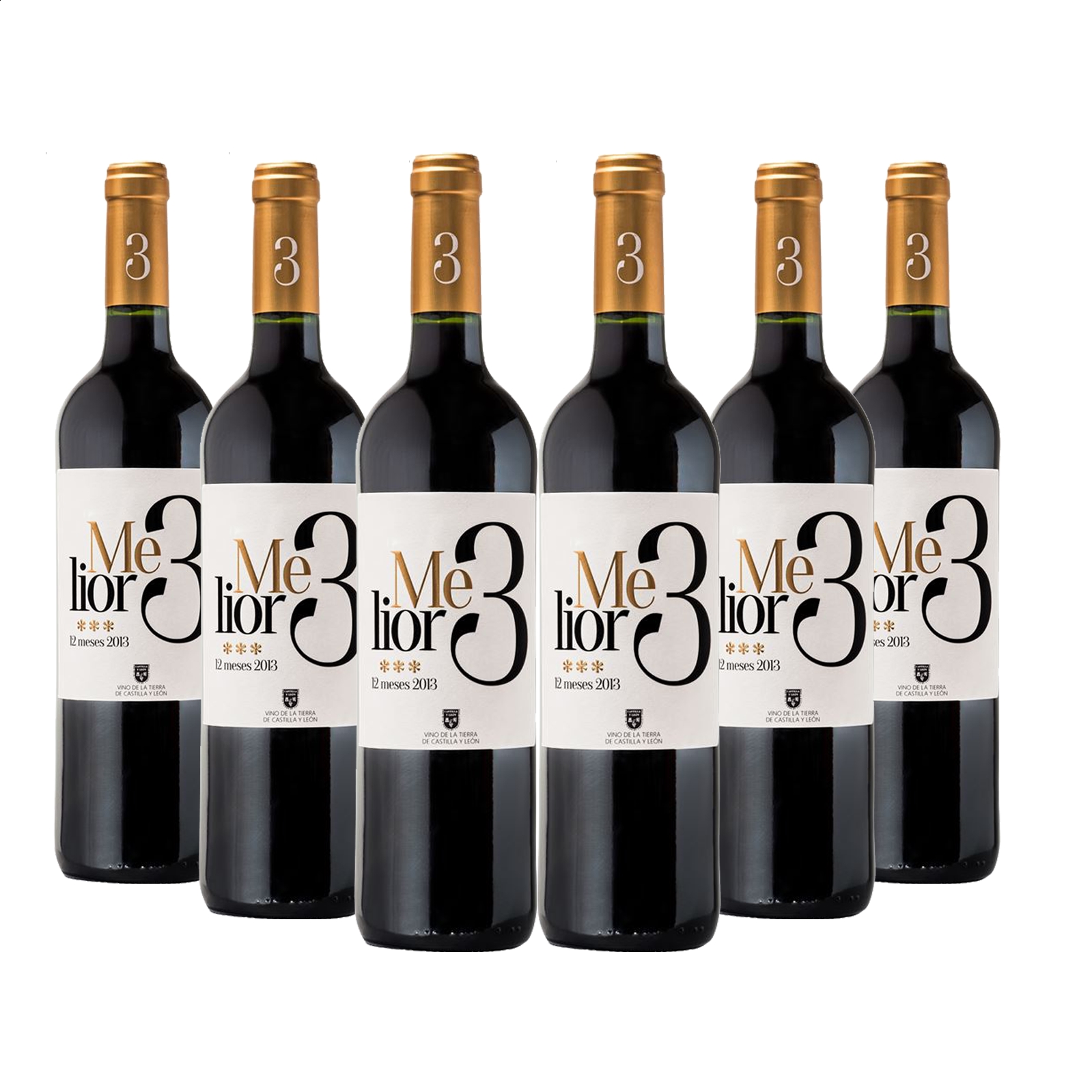 Bodega Matarromera - Melior 3 vino tinto envejecido IGP Vino de la Tierra de Castilla y León 75cl, 6uds