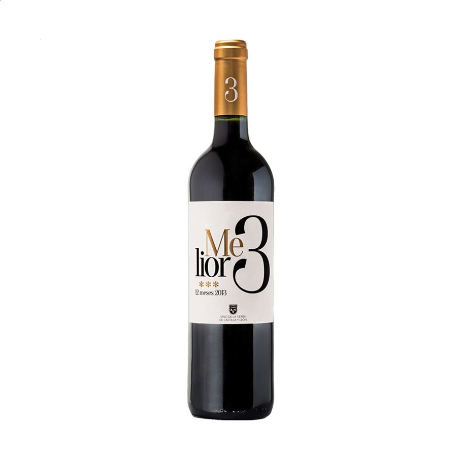 Melior 3 - Vino tinto envejecido - IGP Vino de la Tierra de Castilla y León 75cl 6uds