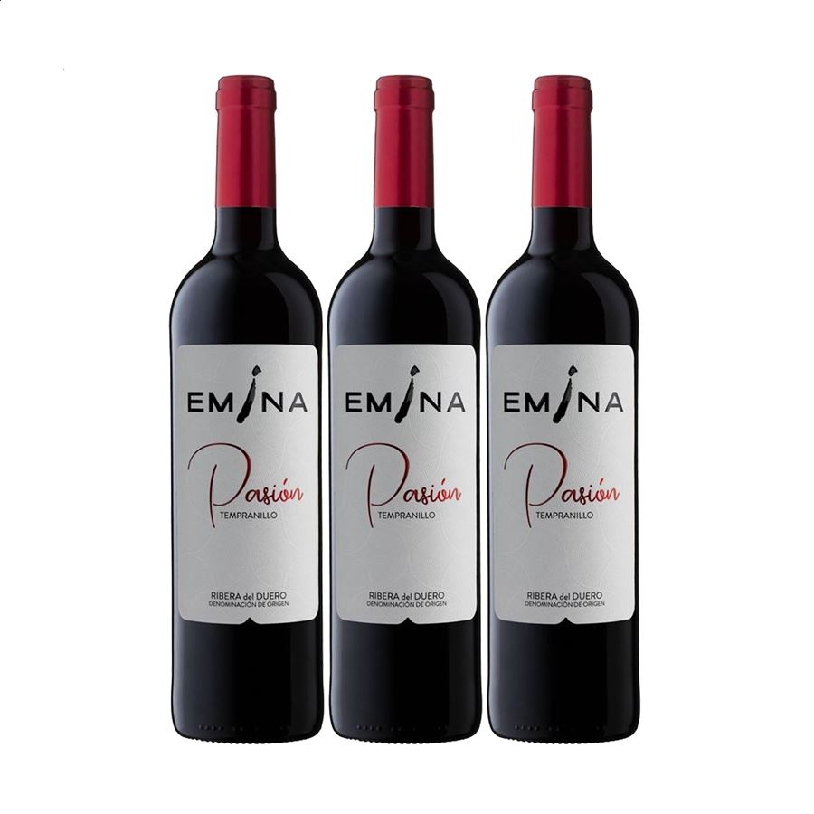 Emina Pasión - Vino tinto roble D.O. Ribera del Duero 75cl, 3uds