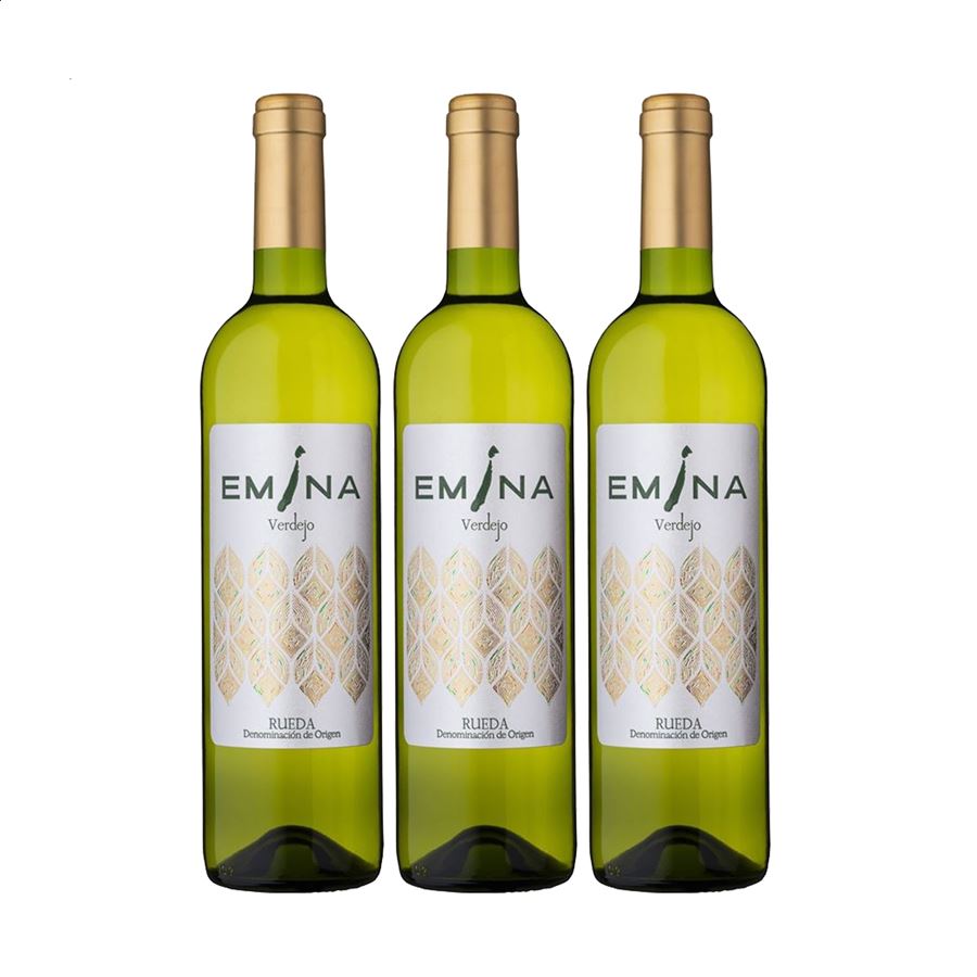 Emina Verdejo - Vino blanco joven D.O. Rueda 75cl, 3uds