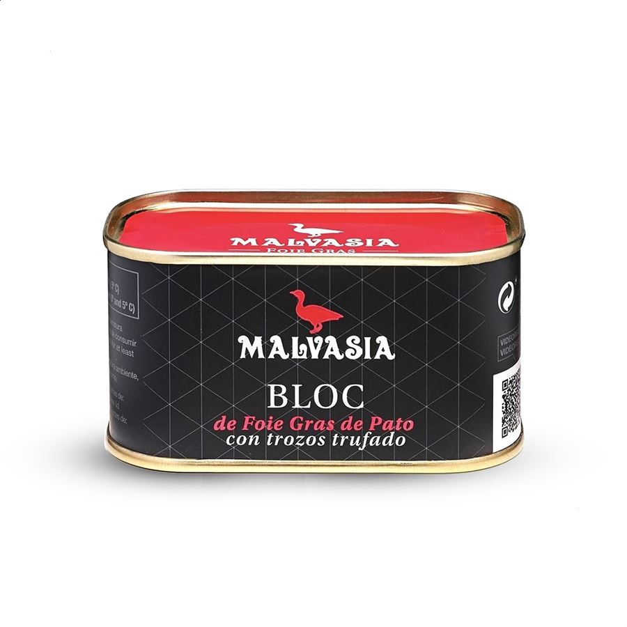 Malvasia - Bloc de foie gras con trozos trufado 130g | 2uds