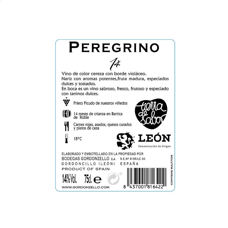 Bodegas Gordonzello - Peregrino 14 , Vino tinto D.O. León - 75cl, 6uds