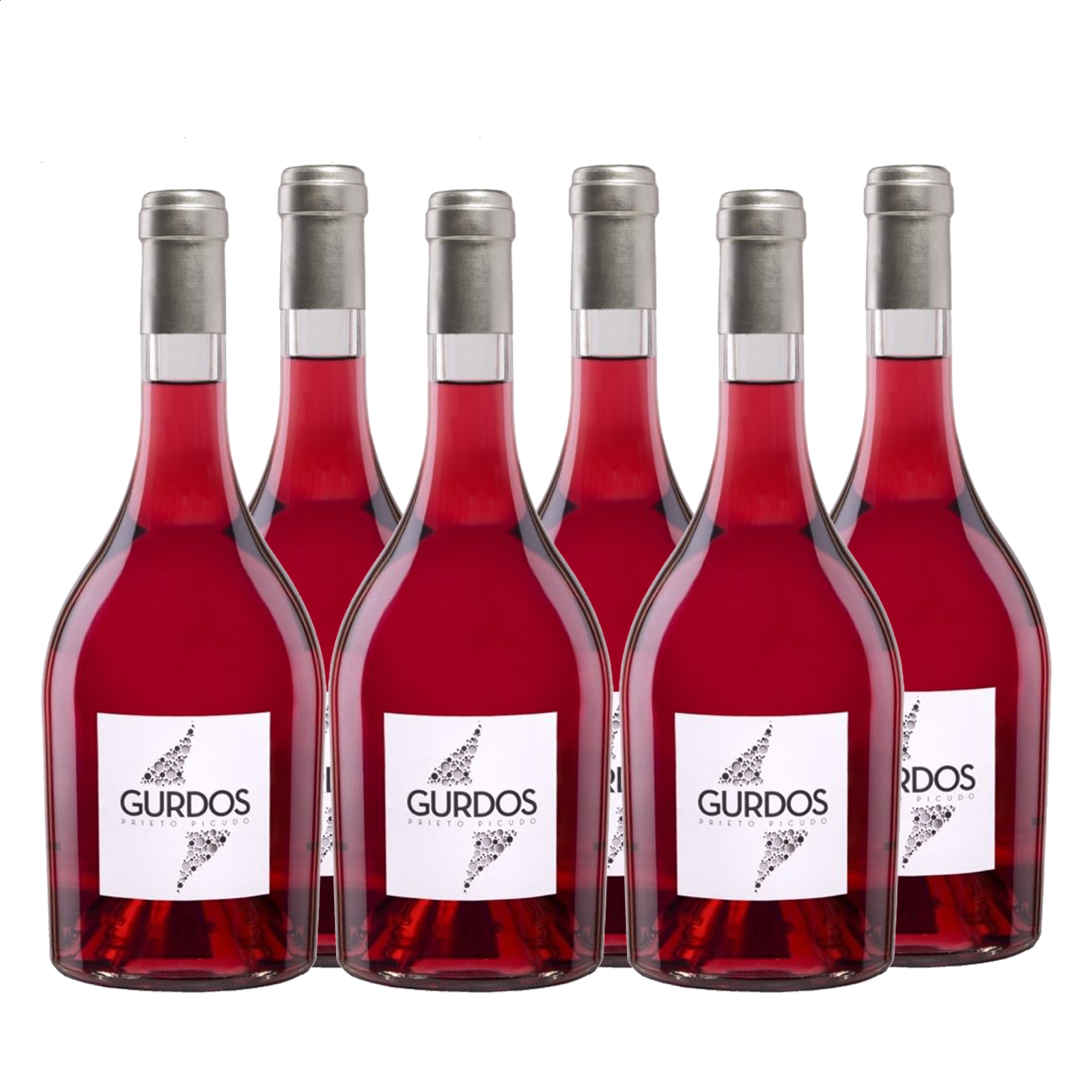 Gurdos - Vino rosado D.O. León 75cl, 6uds