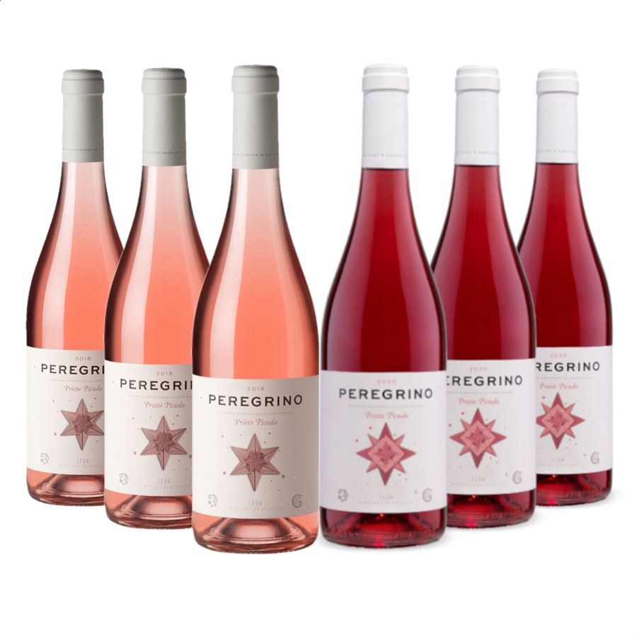 Peregrino - Lote degustación vinos rosados D.O. León 75cl, 6uds