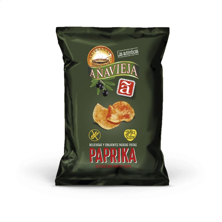 Aperitivos de Añavieja - Patatas fritas con trufa negra y con paprika, 22uds