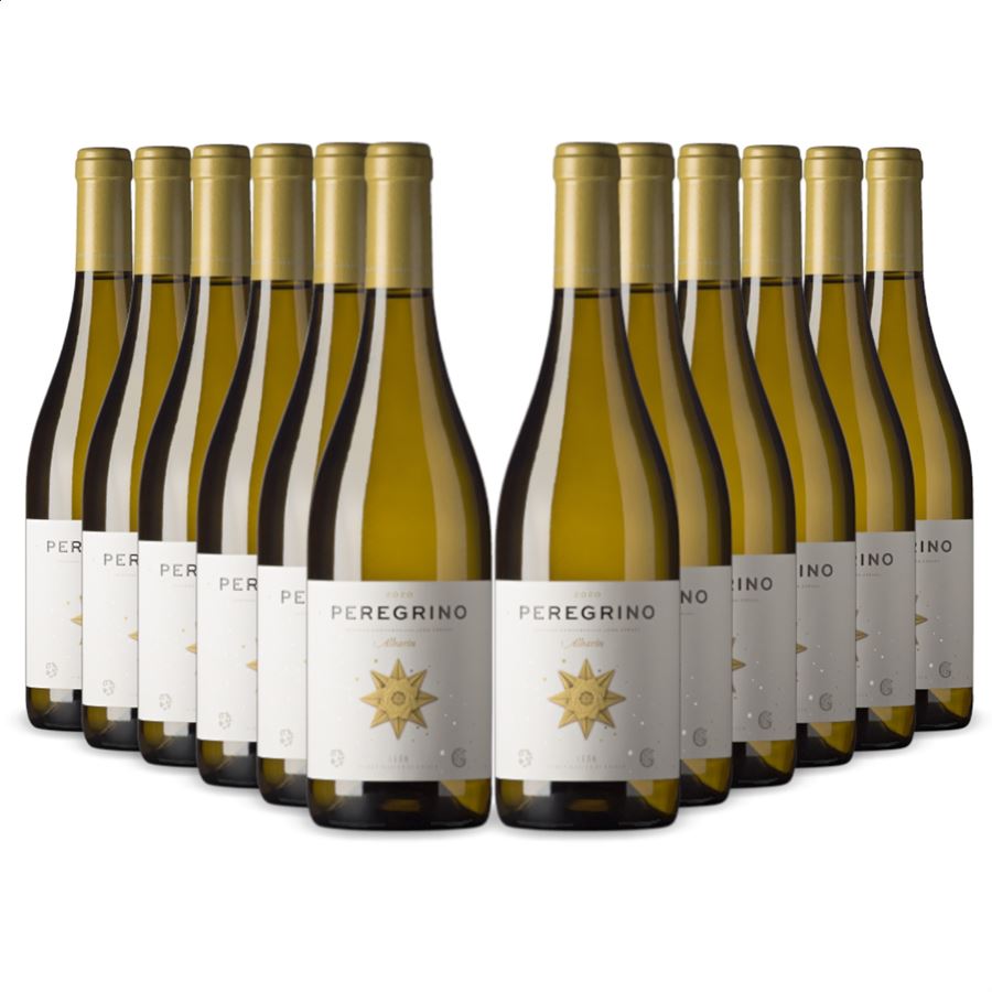 Peregrino Albarín - Vino blanco albarín D.O. León, 12uds