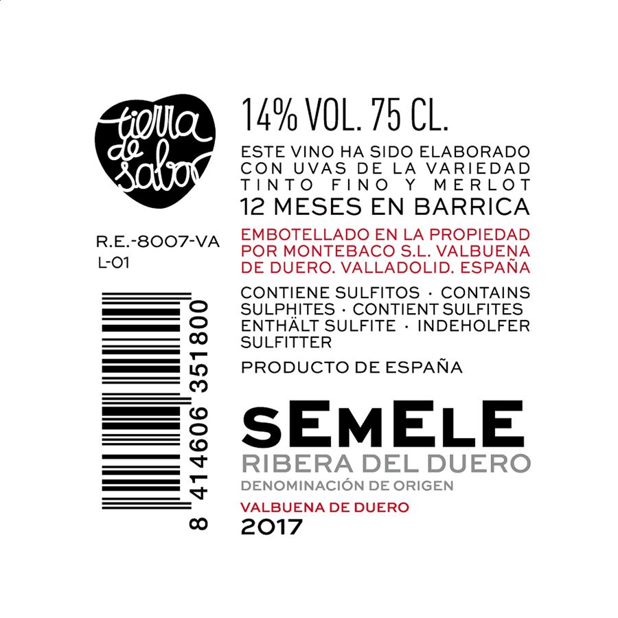 Semele - Vino tinto 2021 D.O. Ribera del Duero 75cl, 6uds