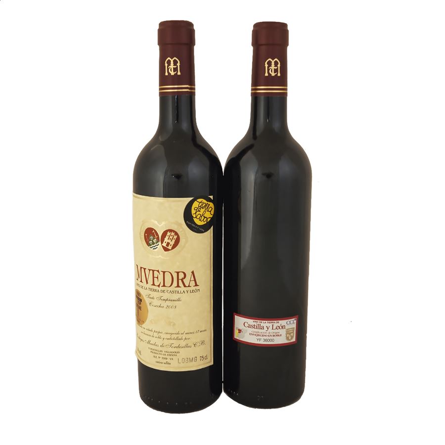 Muedra - Vino tinto envejecido 36 meses en barrica 2008 IGP Vino de la Tierra de Castilla y León 75cl, 12uds