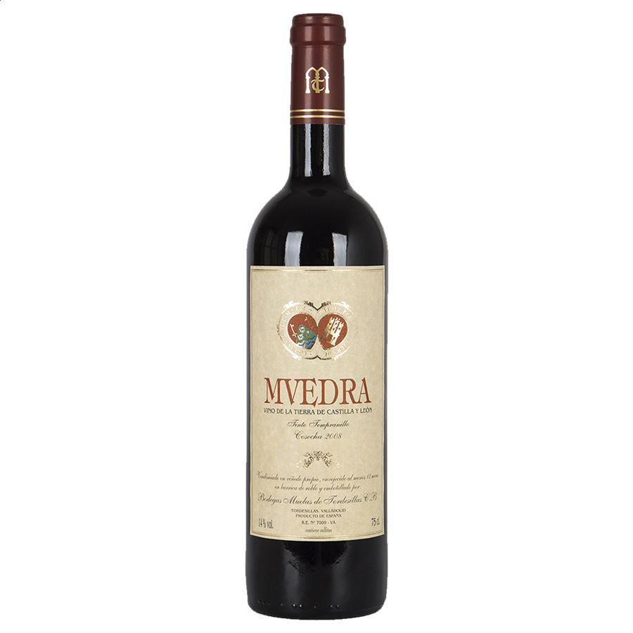 Muedra - Vino tinto envejecido 36 meses en barrica 2008 IGP Vino de la Tierra de Castilla y León 75cl, 3uds