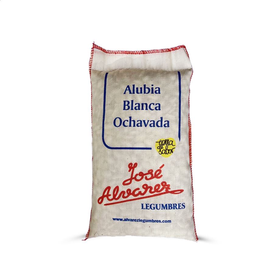 Álvarez Legumbres - Lote de legumbres envasadas en saquitos de tela de 1kg, 4uds
