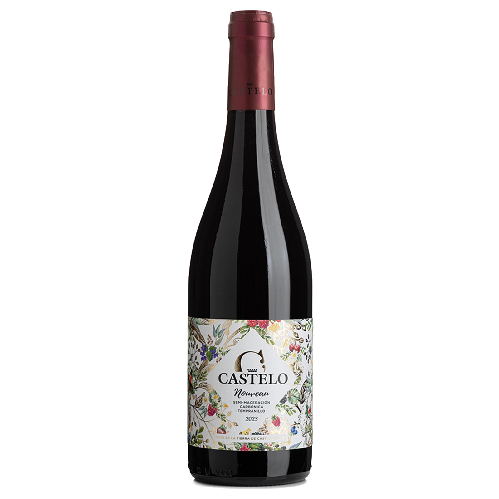 Castelo de Medina - Vino tinto Nouveau IGP Vino de la Tierra de Castilla y León 75cl, 6uds