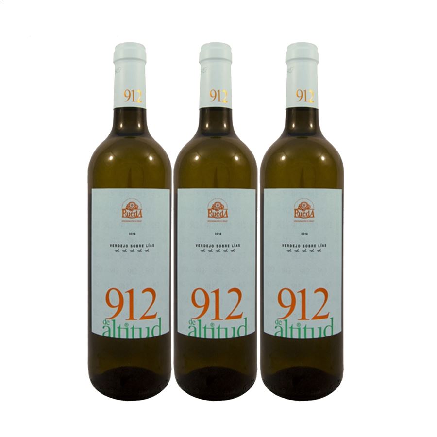 912 de Altitud Verdejo - Vino blanco D.O. Rueda 75cl, 3uds