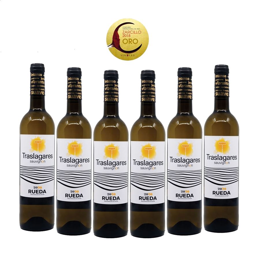 Traslagares Sauvignon 2020 - Vino blanco D.O. Rueda - 75cl 6uds