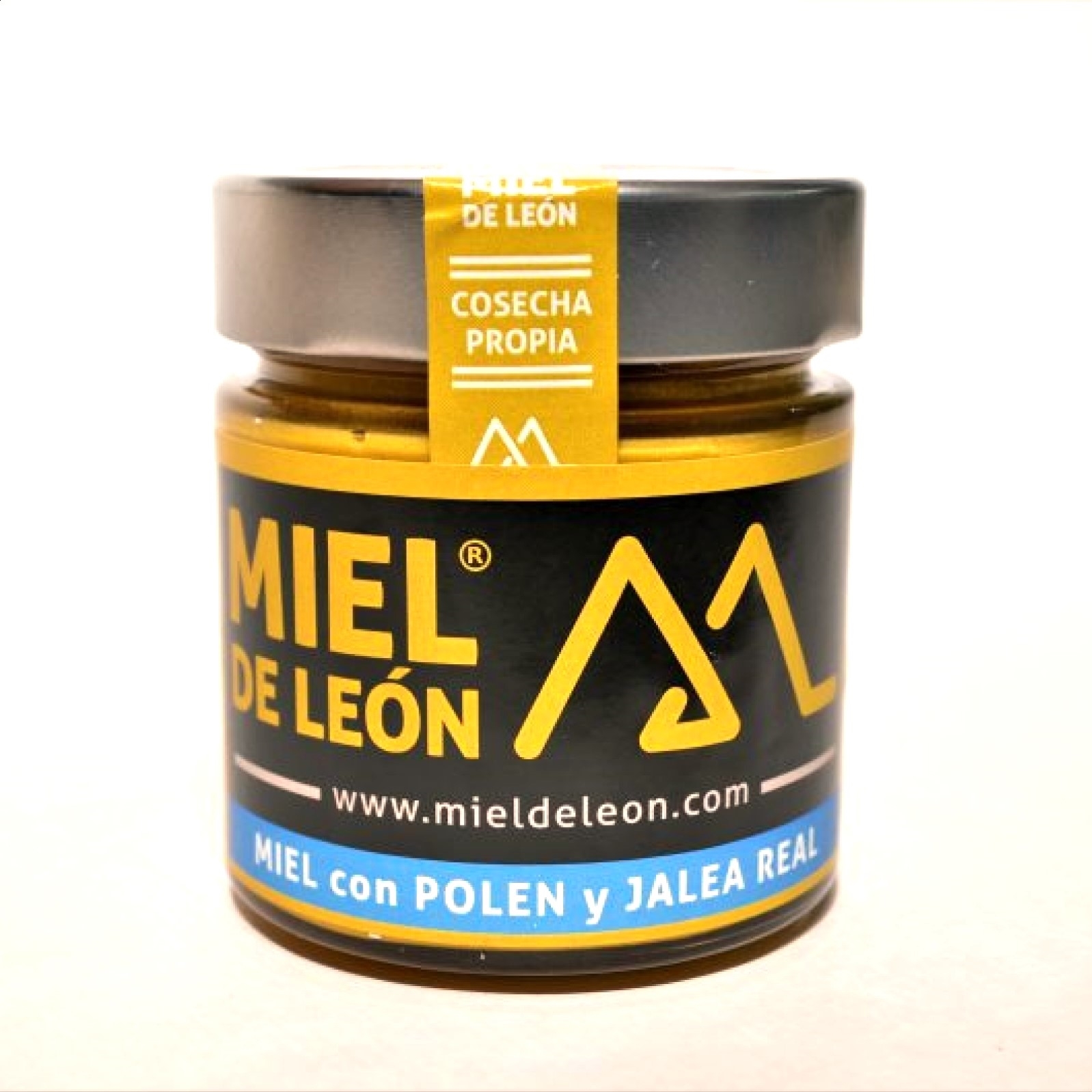 Miel de León - Miel con polen y jalea real, 4uds de 280g