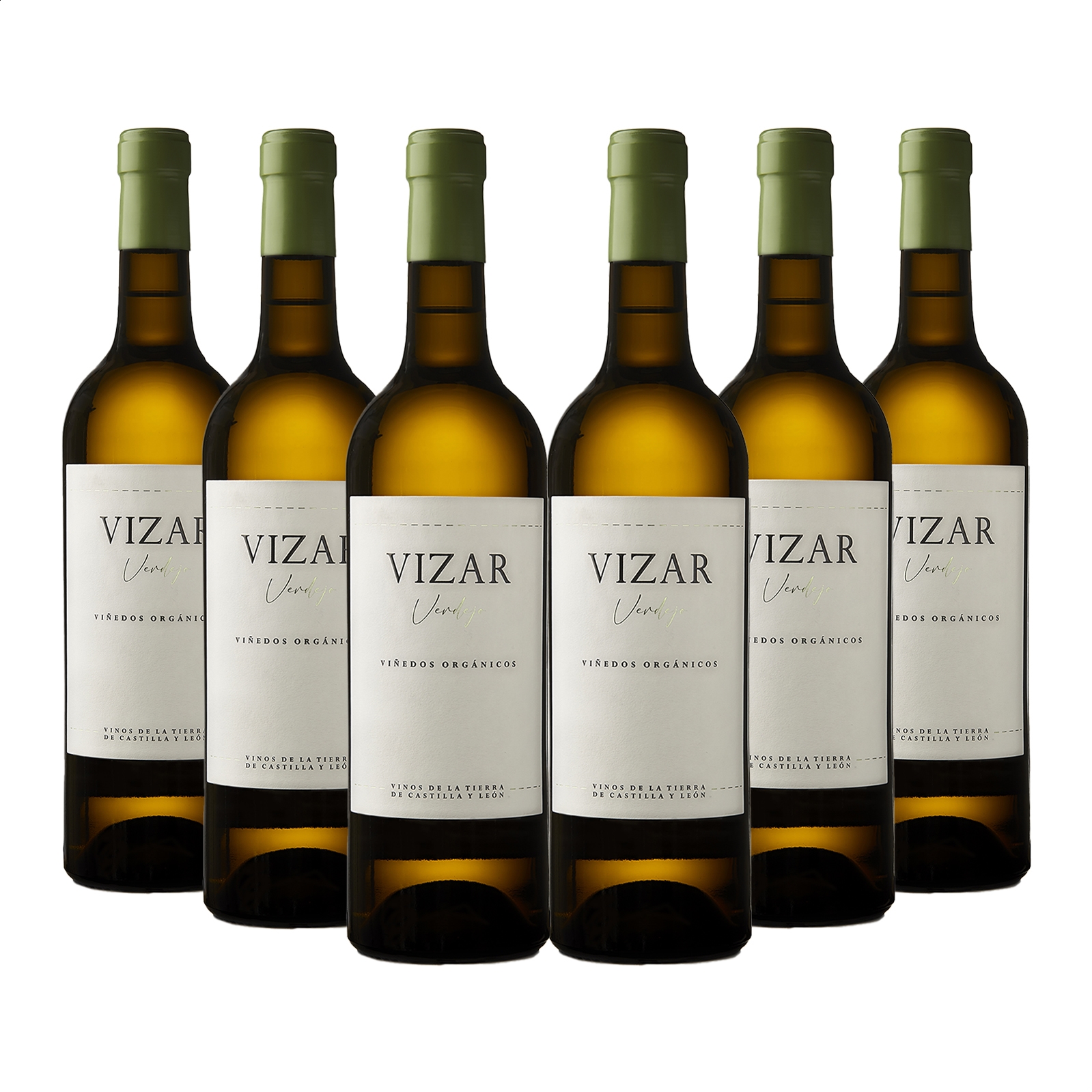 Bodegas Vizar - Vino blanco Verdejo ecológico IGP Vino de la Tierra de Castilla y León 75cl, 6uds
