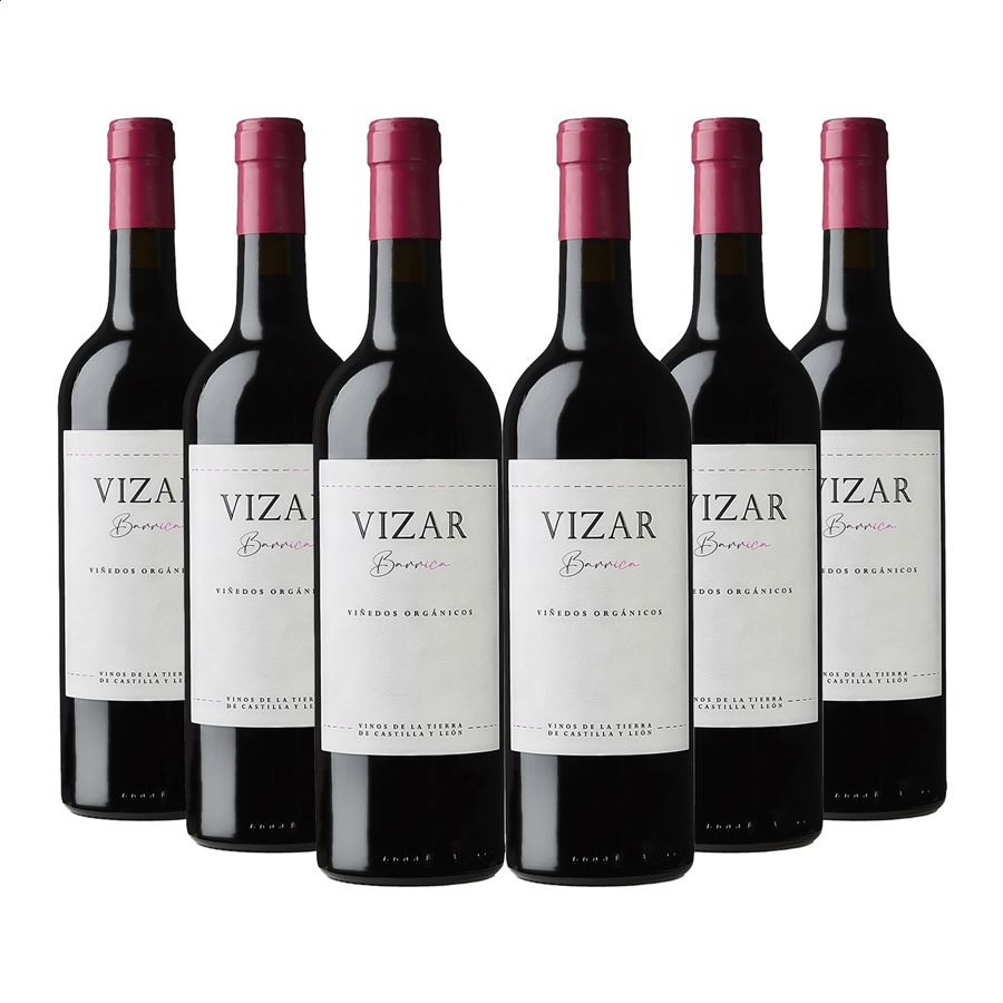Bodegas Vizar - Vino tinto barrica IGP Vino de la Tierra de Castilla y León 75cl, 6uds