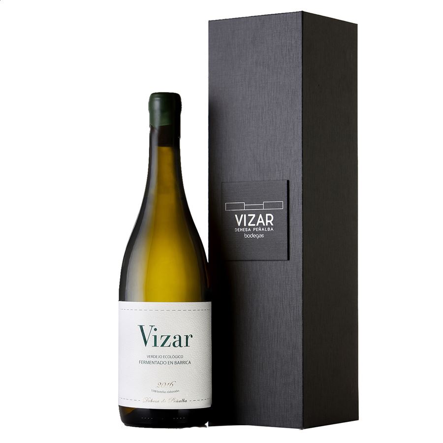 Bodegas Vizar - Vino blanco Verdejo fermentado en barrica IGP Vino de la Tierra de Castilla y León 75cl, 1ud