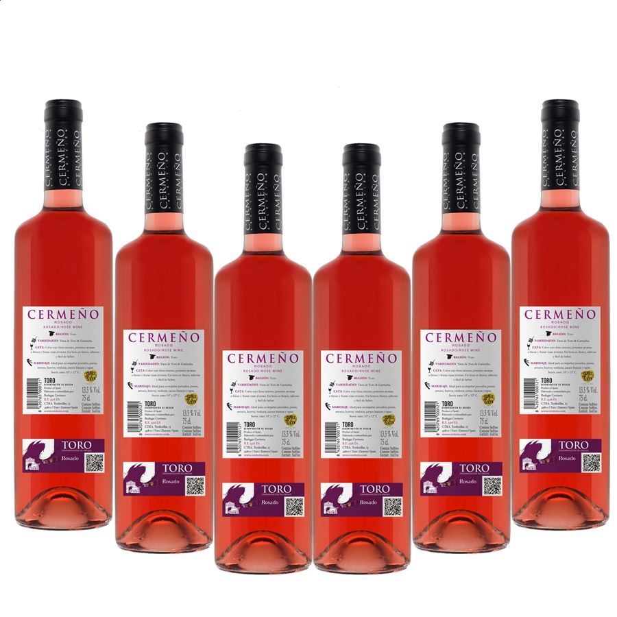 Bodegas Covitoro - Vino rosado Cermeño joven D.O.Toro 75cl, 6uds