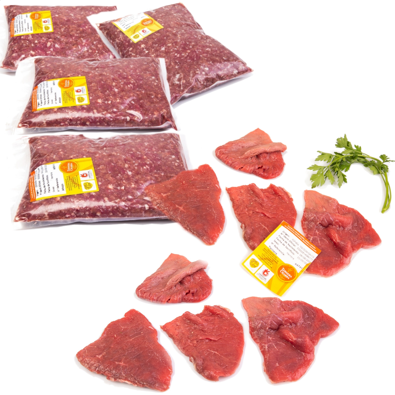 Carne picada de ternera (kg)