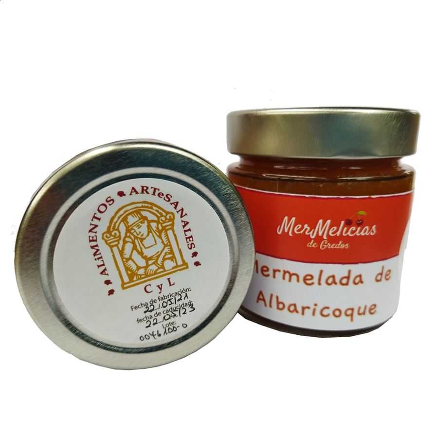 Mermelicias - Mermeladas de albaricoque y cereza 250g, 4uds