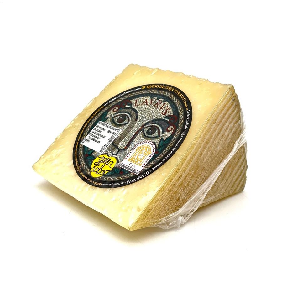 Laurus - Cuñas de queso curado de leche cruda de oveja 380g aprox, 4uds