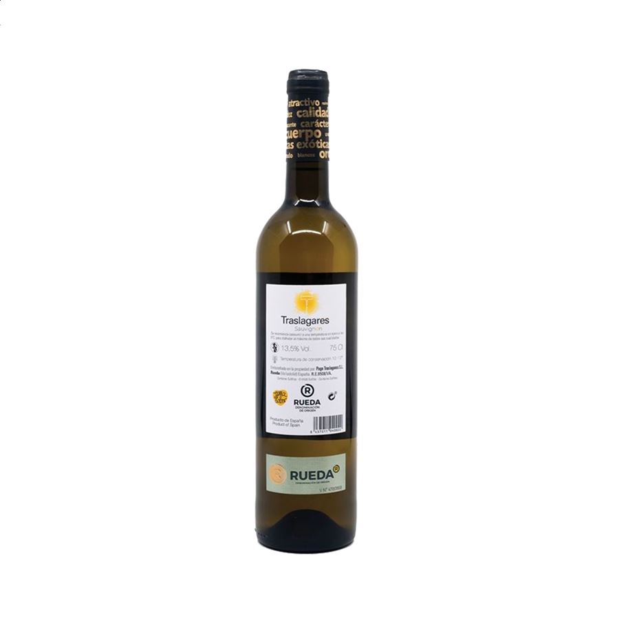 Traslagares - Vino blanco Sauvignon Blanc 2023 D.O. Rueda 75cl, 6uds