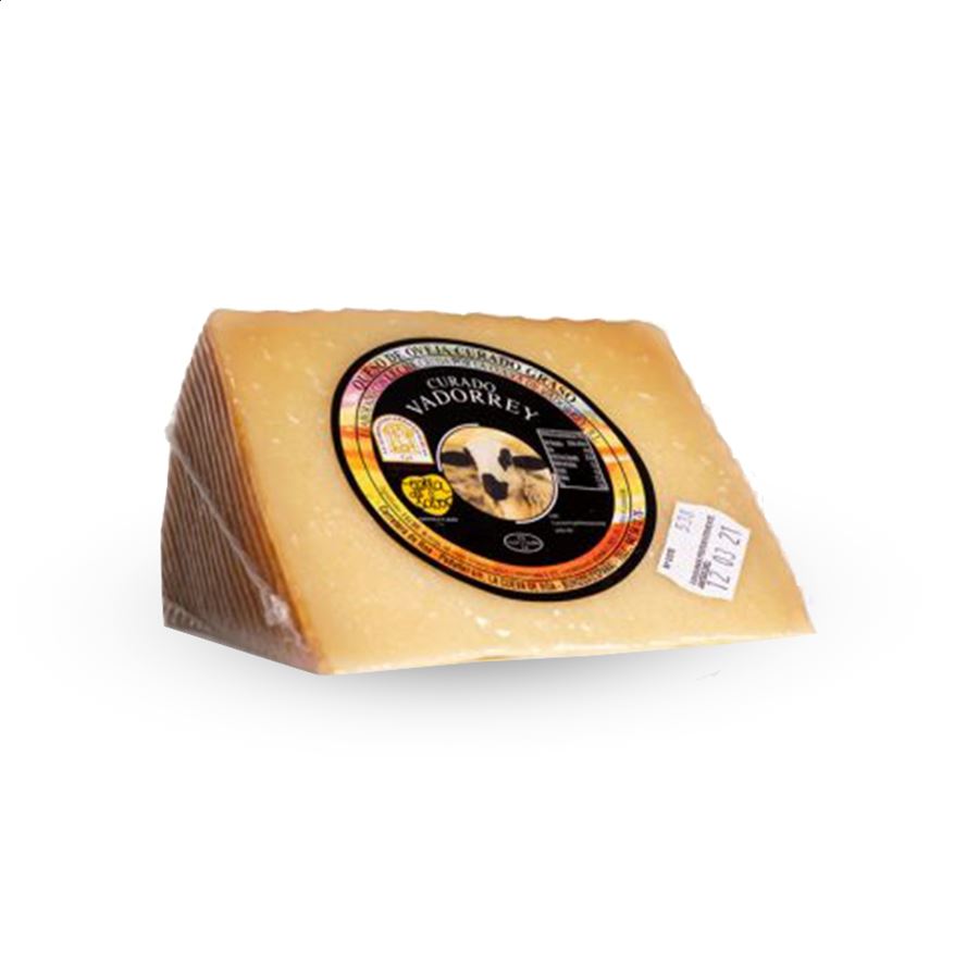 Vadorrey - Cuña de queso oveja curado de leche cruda 350g aprox, 4uds