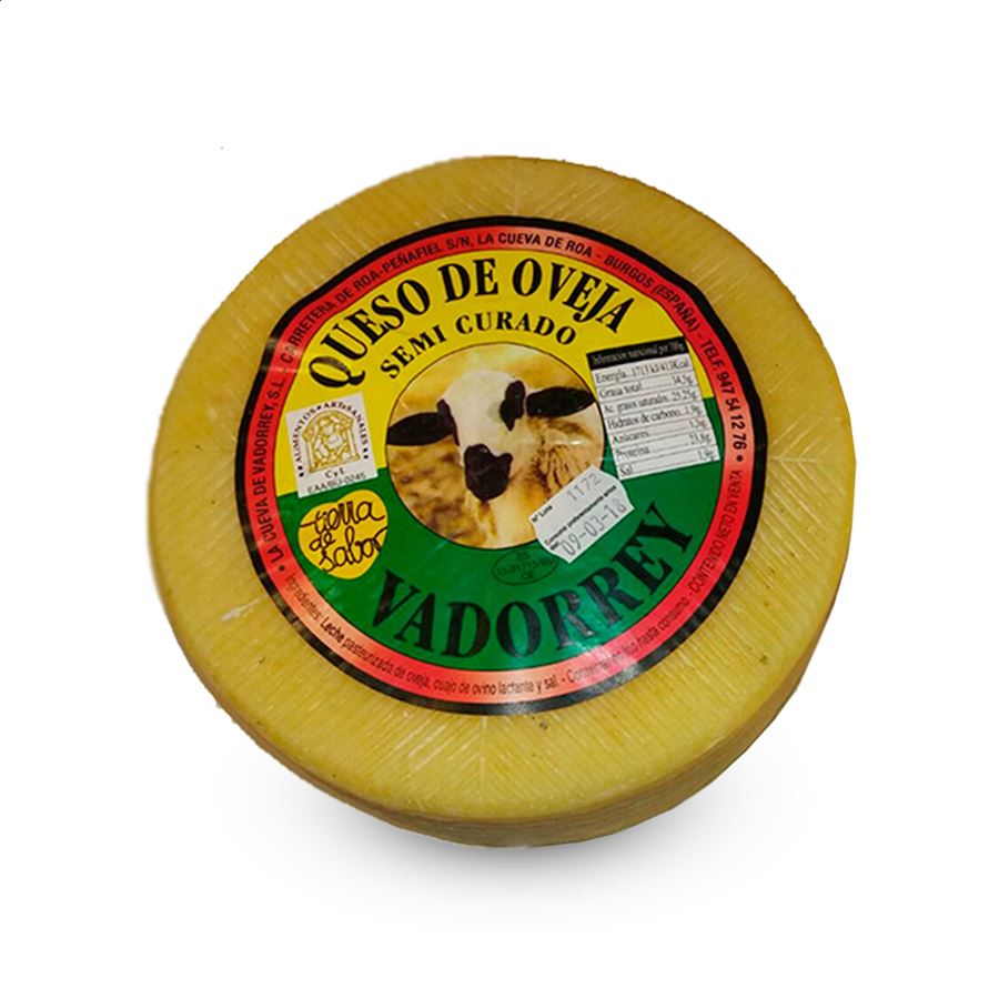 Vadorrey - Lote de queso oveja tierno y semicurado de leche pasteurizada, 2uds