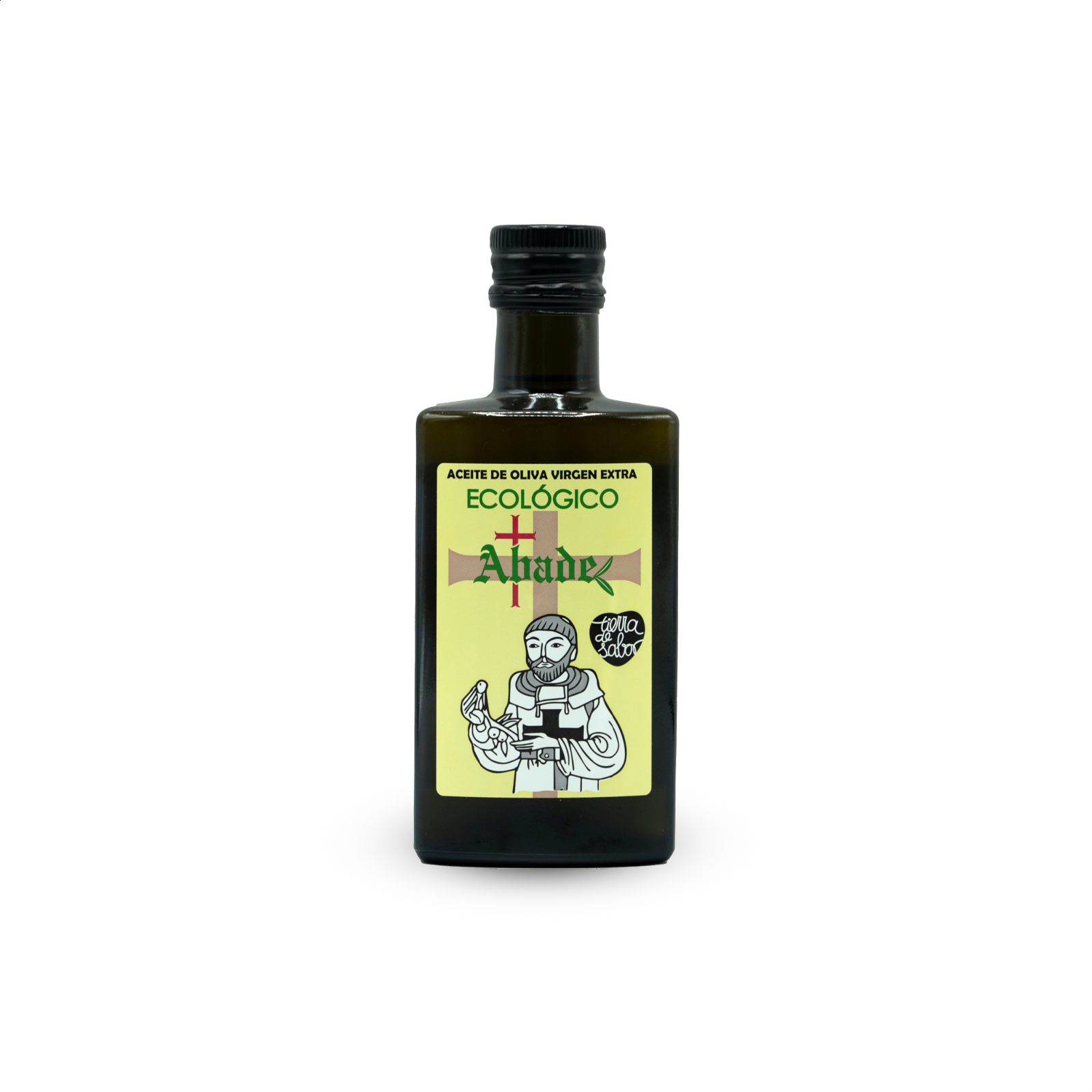 Abade - Petaca de Aceite de Oliva Virgen Extra Ecológico 250ml, 12uds