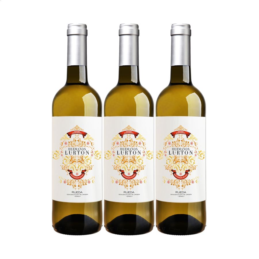 Bodegas Campo Elíseo - Vino blanco Hermanos Lurton Sauvignon Blanc D.O. Rueda 75cl, 3uds