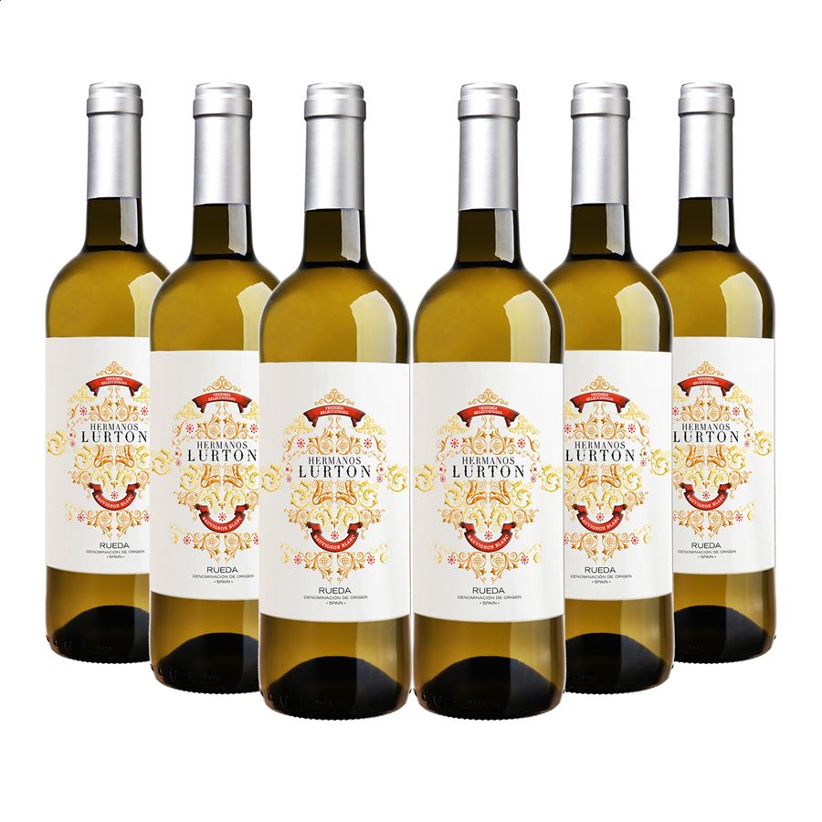 Bodegas Campo Elíseo - Vino blanco Hermanos Lurton Sauvignon Blanc D.O. Rueda 75cl, 6uds