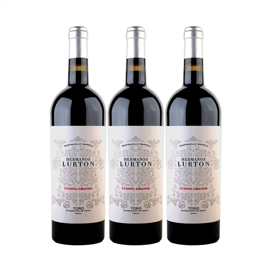 Bodega El Albar Lurton - Hermanos Lurton Cuesta Grande vino tinto ecológico D.O. Toro 75cl, 3uds