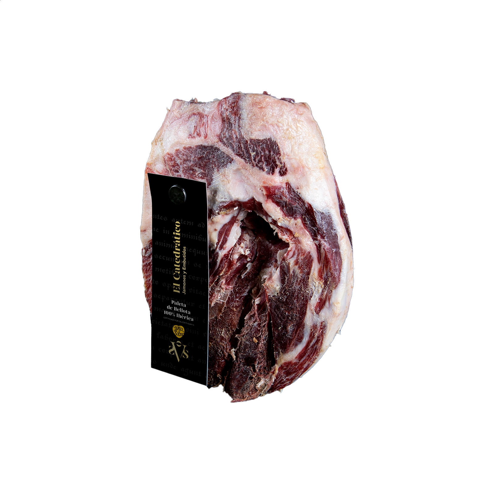 El Catedrático - Paleta de bellota ibérico 100% raza ibérica deshuesada 5-5,5Kg aprox, 1ud