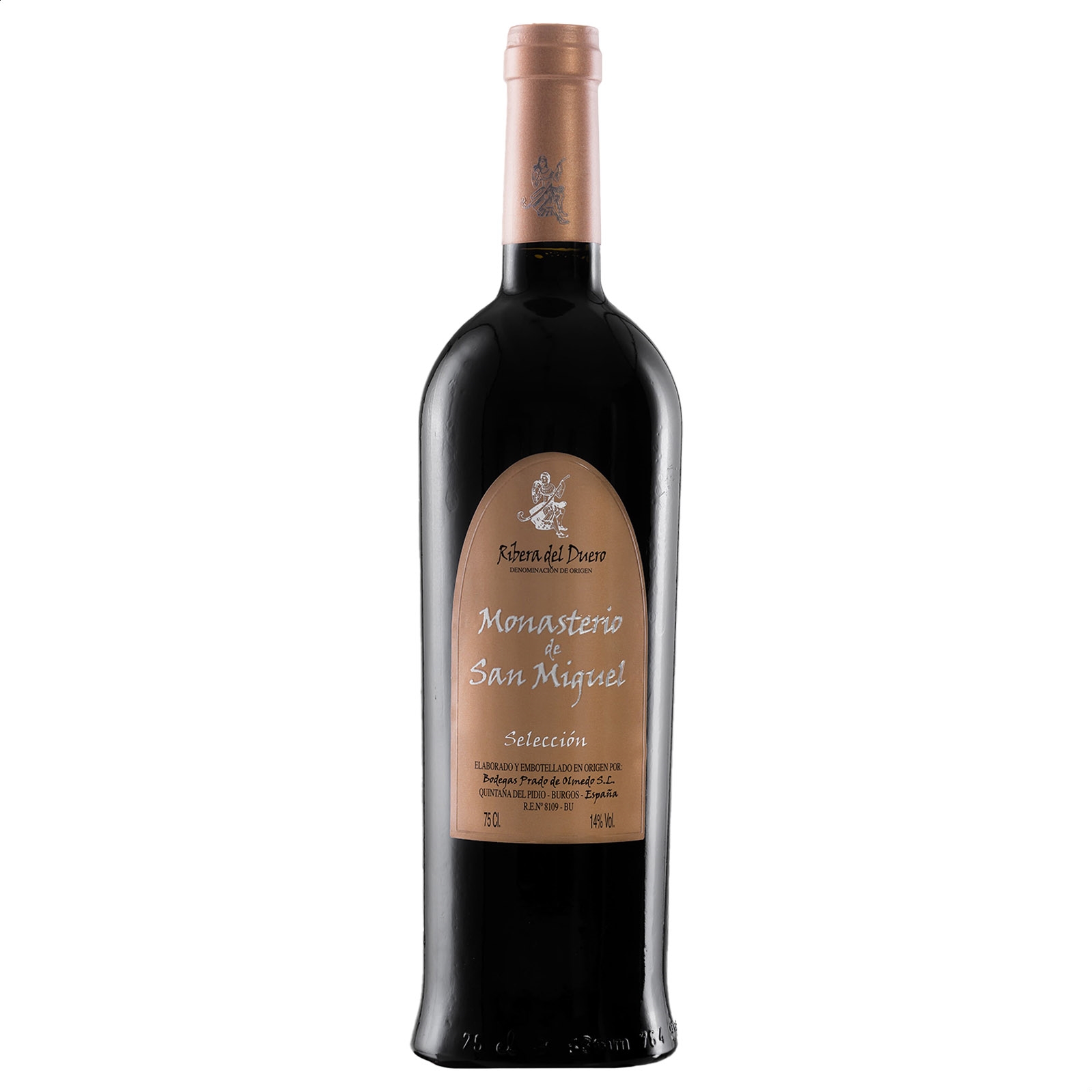 Bodegas Prado de Olmedo - Monasterio de San Miguel vino reserva selección D.O. Ribera del Duero 75cl, 3uds