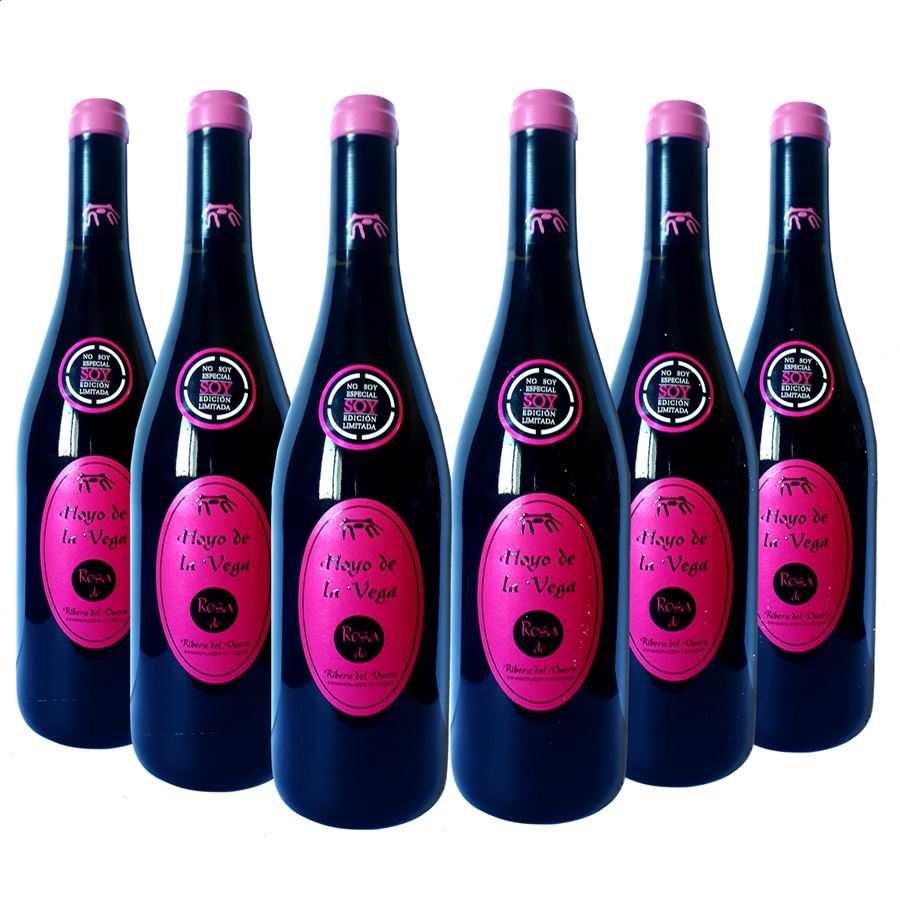 Bodegas Valle de Monzón - Vino rosado edición limitada Hoyo de la Vega D.O. Ribera Del Duero 75cl, 6uds