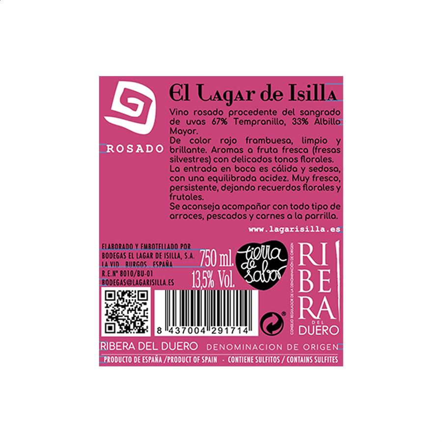 Bodegas El Lagar de Isilla - Vino rosado D.O. Ribera de Duero 75cl, 6uds