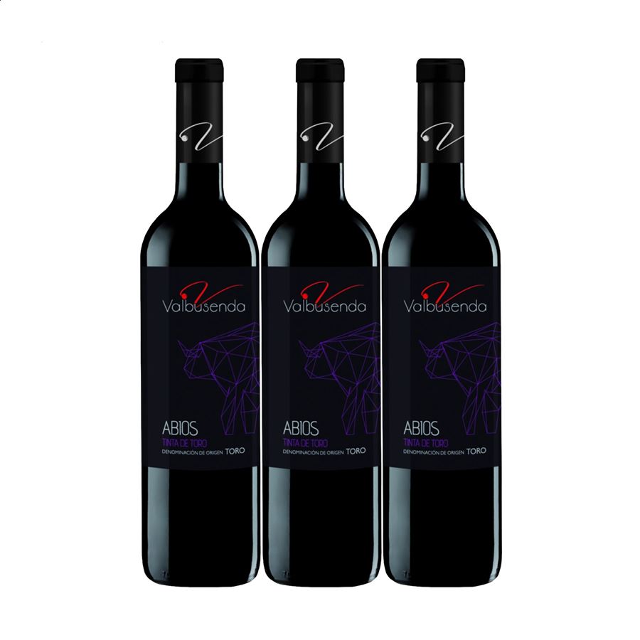 Bodegas Valbusenda - Abios Tinta de Toro vino tinto 2020 D.O. Toro 75cl, 3uds