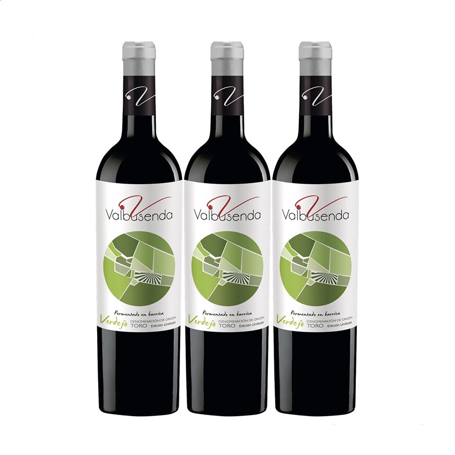 Bodegas Valbusenda - Vino blanco Verdejo edición limitada 2019 D.O. Toro 75cl, 3uds