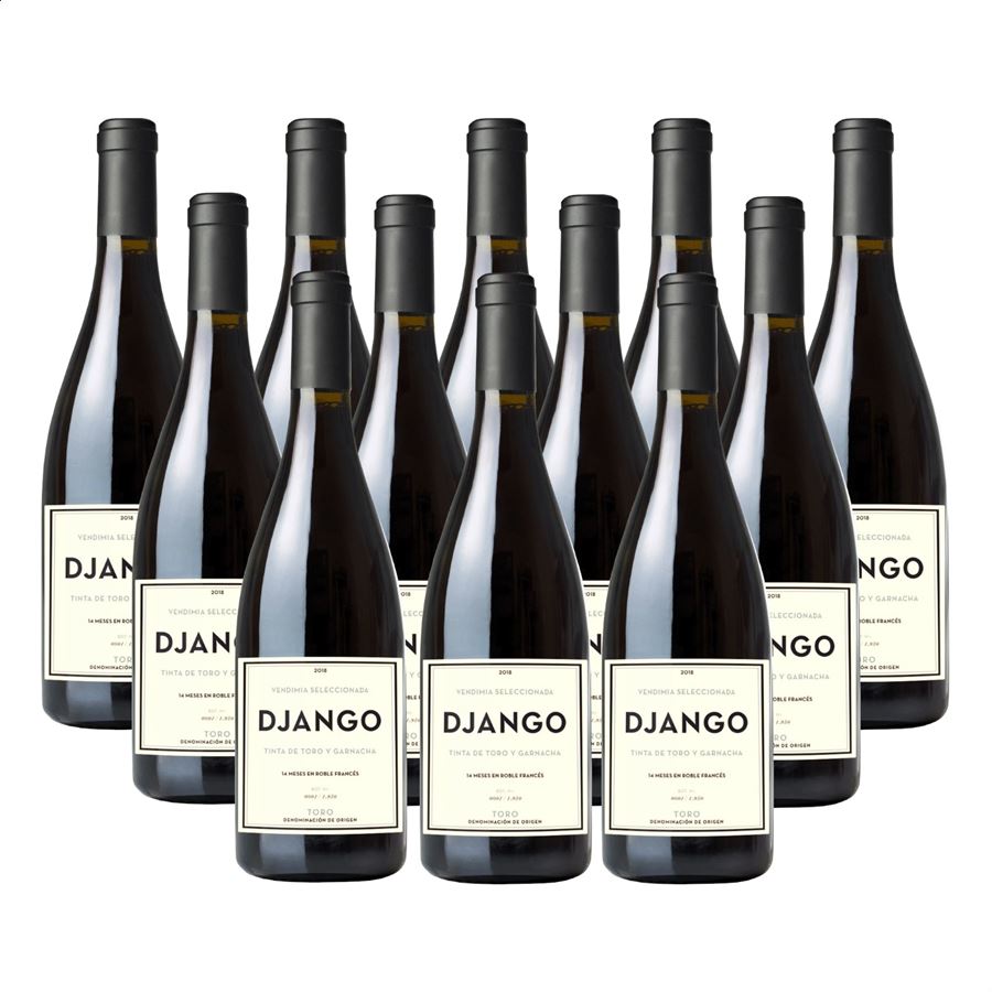Django - Vino tinto crianza D.O. Toro 75cl, 12uds