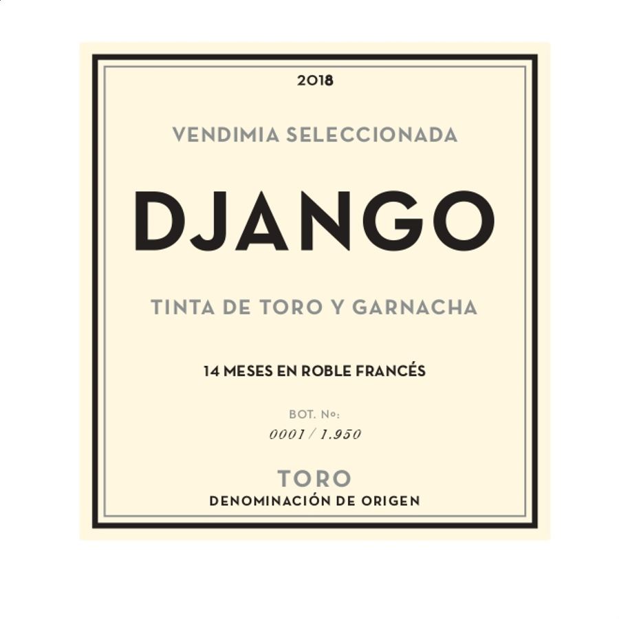 Makeando Wines - Django vino tinto crianza D.O. Toro 75cl, 12uds