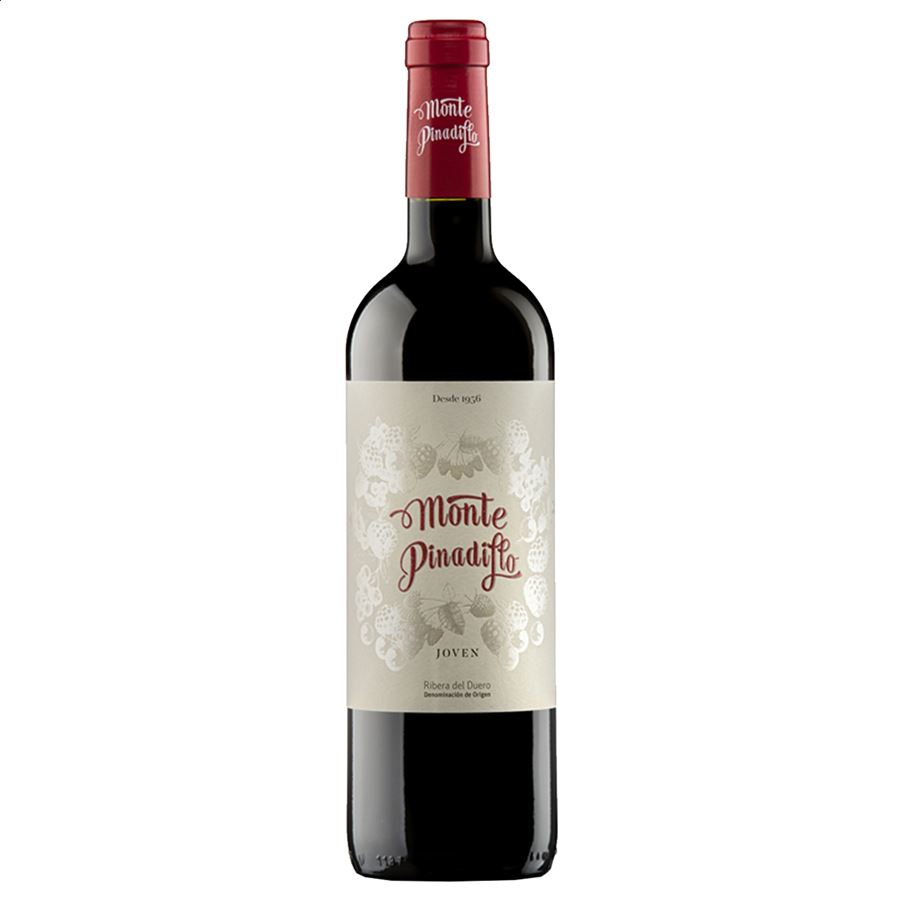 Bodega San Roque - Monte Pinadillo vino tinto joven D.O. Ribera de Duero 75cl, 6uds