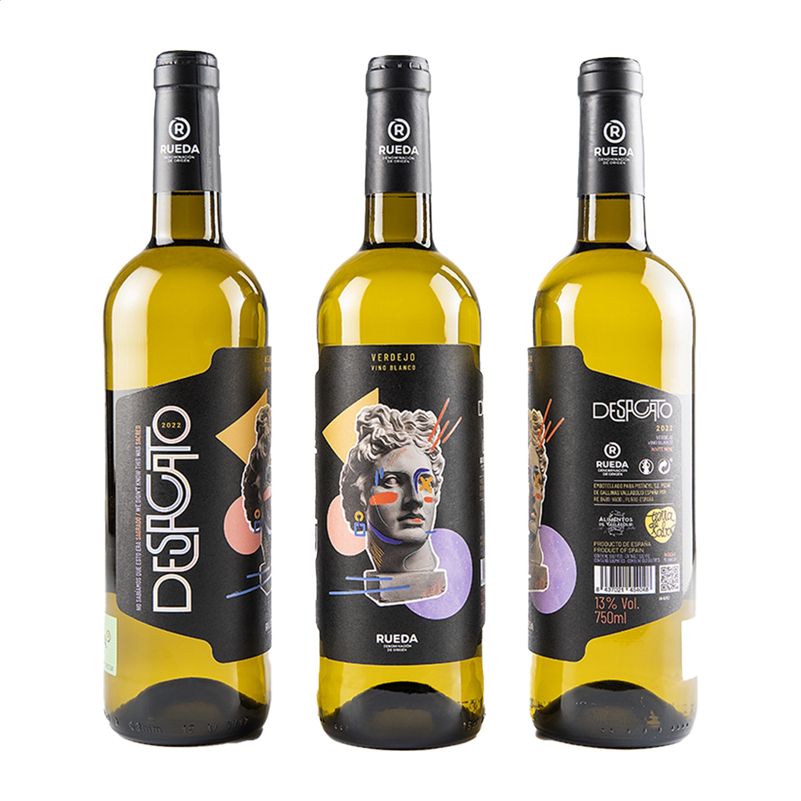 Pistacyl - Desacato vino blanco Verdejo D.O. Rueda 75cl, 6uds