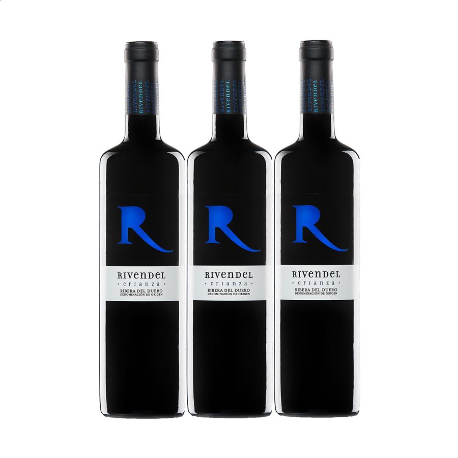 Bodegas El Inicio - Rivendel crianza 2020 vino tinto D.O. Ribera del Duero 75cl, 3uds