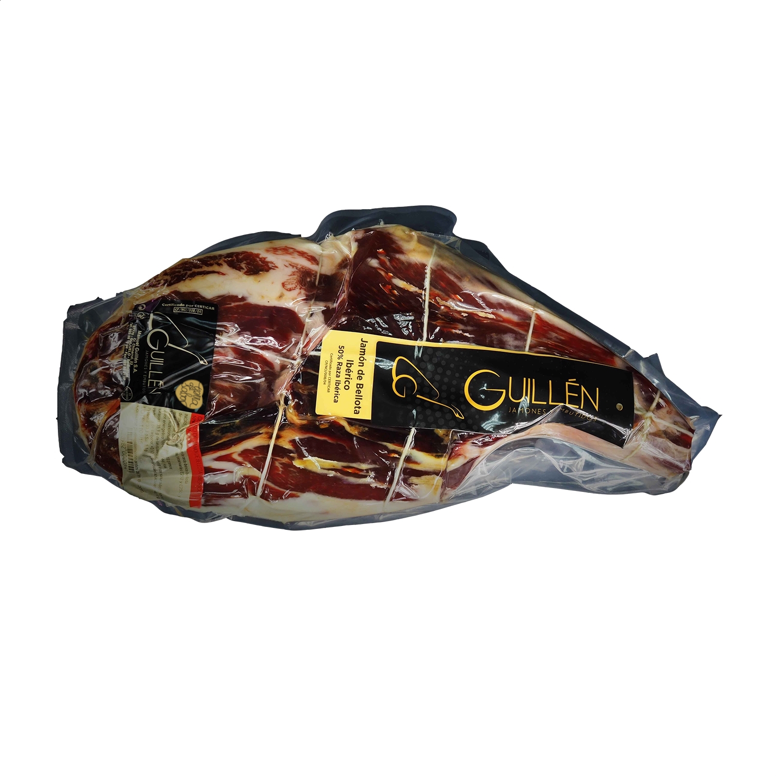 Manuel Guillén - Jamón de Bellota 50% Raza Ibérica deshuesado 3,5 a 4,5Kg aprox, 1ud