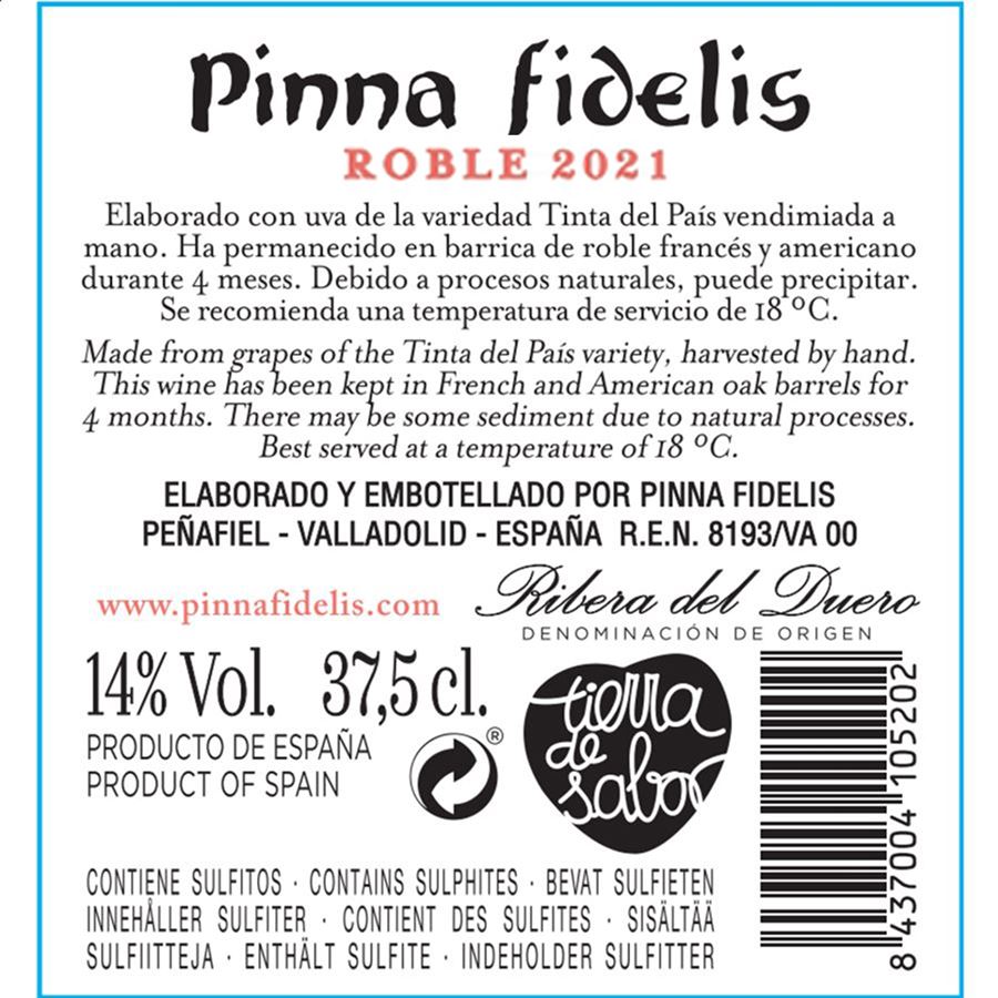 Pinna Fidelis - Vino tinto Roble D.O. Ribera del Duero 37,5cl, 12uds